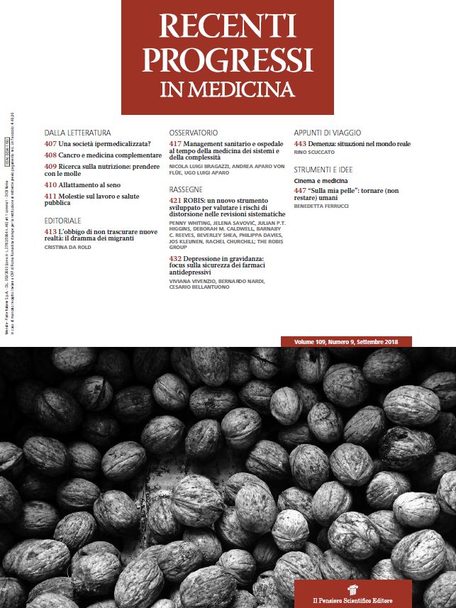 2018 Vol. 109 N. 9 Settembre